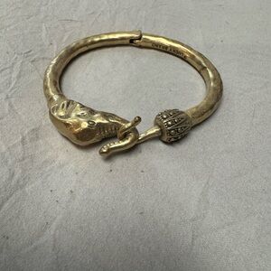J. Crew Gold Elephant Bracelet